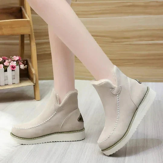 Street-wave Women's Plush Shearling Boots Cozy Warm Winter Boots for Stylish Ladies
