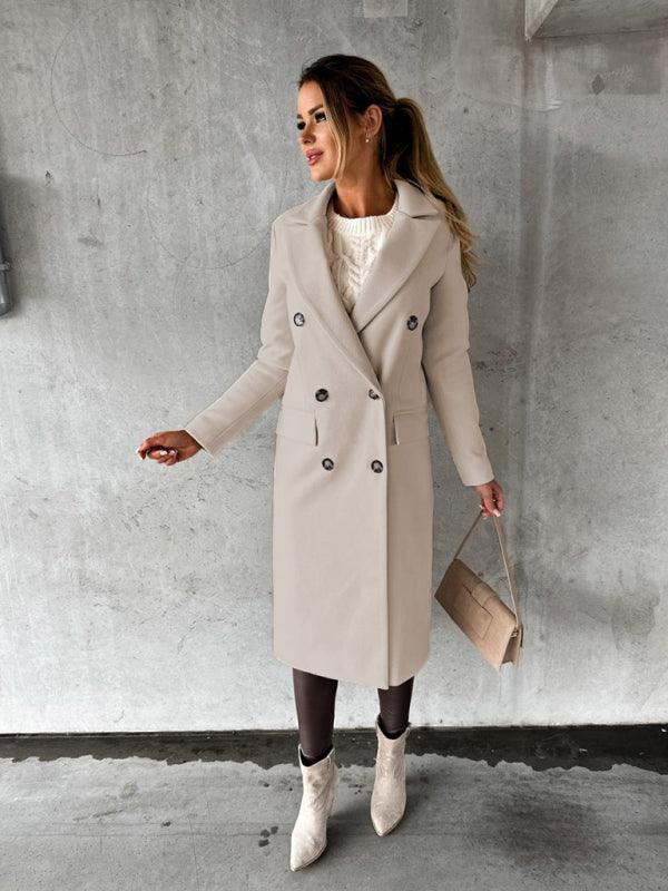 Street-Wave City Wool Coat For Women Elegant Urban Chic With Warmth Regulation For Work And Leisure