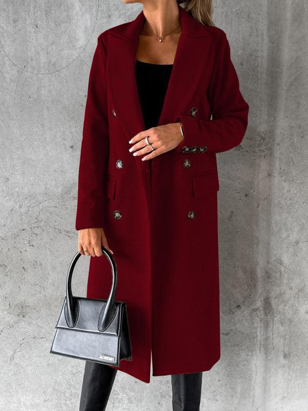 Street-Wave City Wool Coat For Women Elegant Urban Chic With Warmth Regulation For Work And Leisure