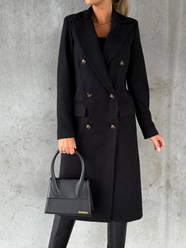 Street-Wave City Wool Coat For Women Elegant Urban Chic With Warmth Regulation For Work And Leisure