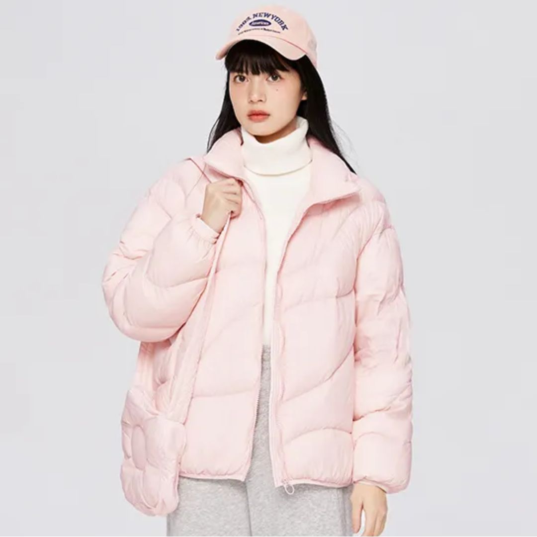 Street-wave Hooded Down Jacket for Women - Ultra Warm, Lightweight, Water-Resistant Winter Coat