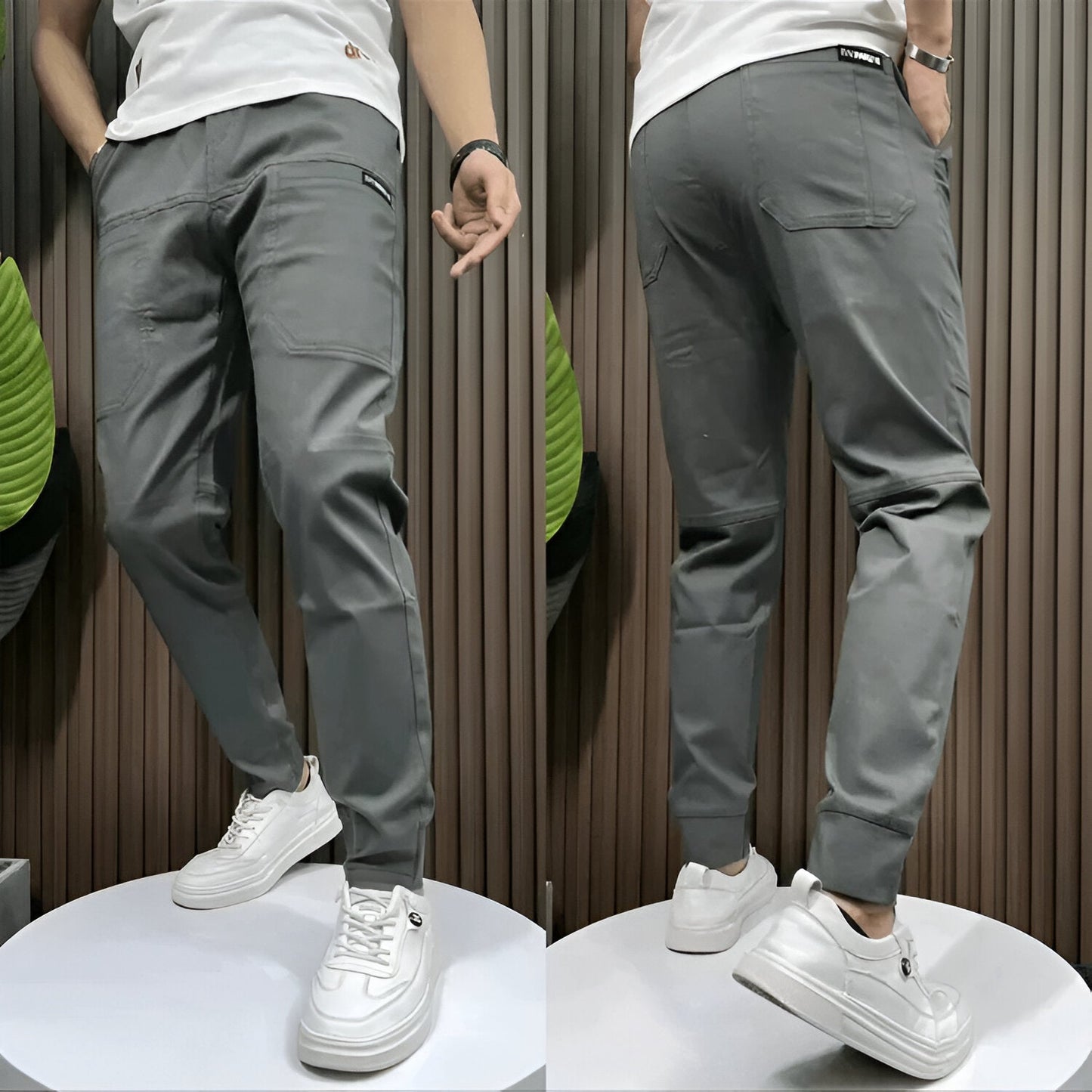 Street-wave Stretch Cargo Pants For Men Lightweight Flexible Comfort With Unrestricted Mobility