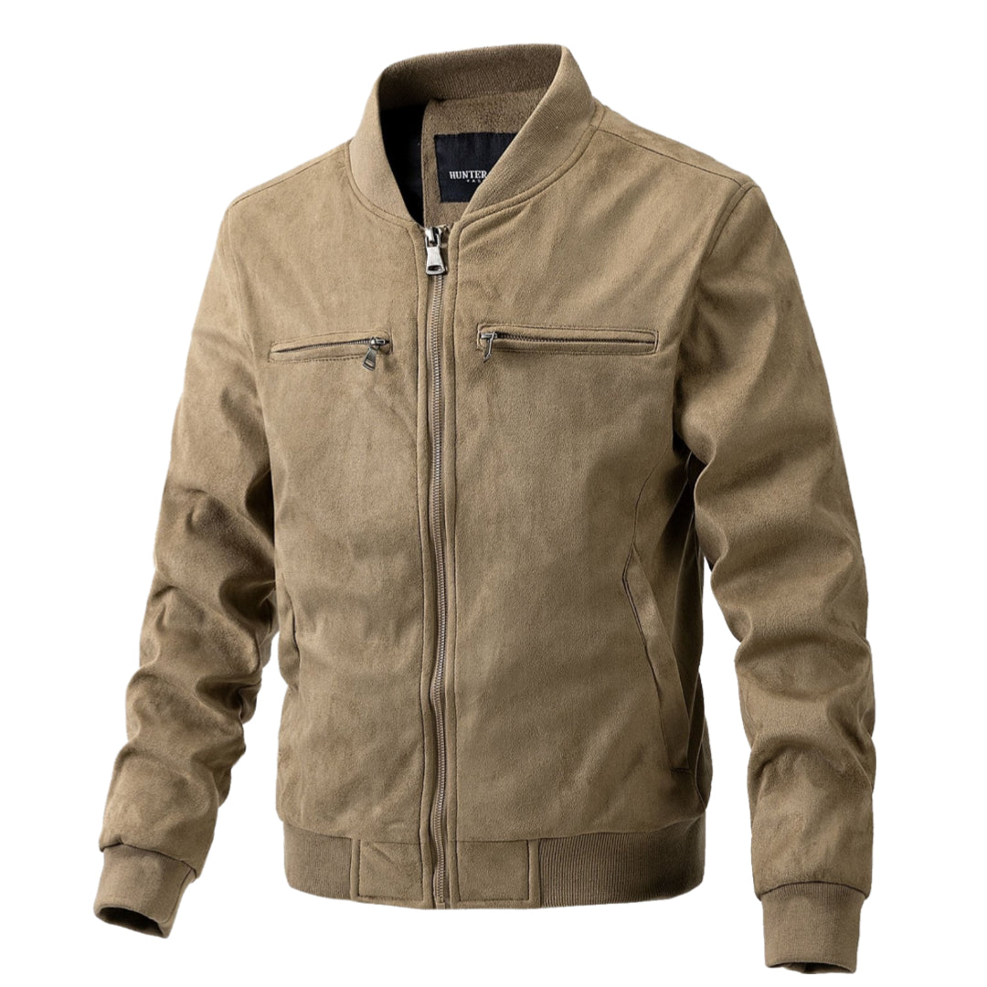 Street Wave Suede Leather Jacket With Warm Lining For Men Premium Winter Outerwear