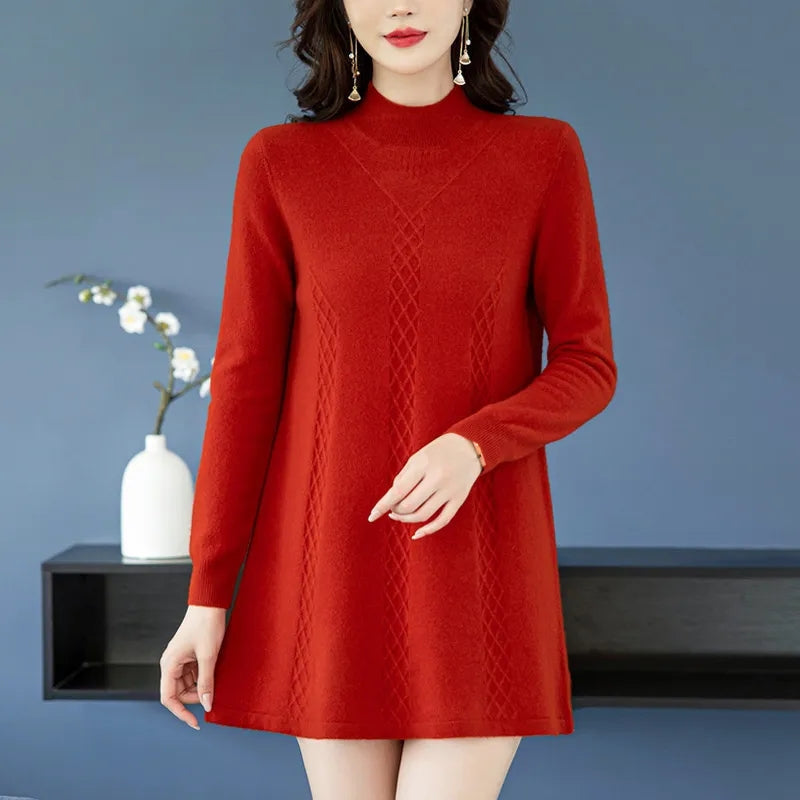 Streetwave Womens Knit Sweater Mid Length Cozy Warmth For Women Everyday Style Layering For Cold Weather