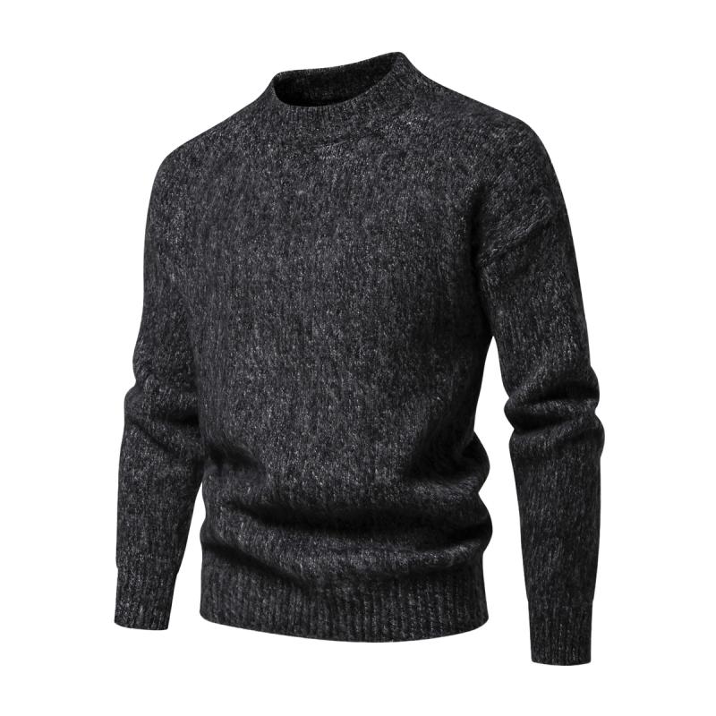 Street-Wave Wool Knit Sweater Men's Classic Design Warm And Comfortable Everyday Essential