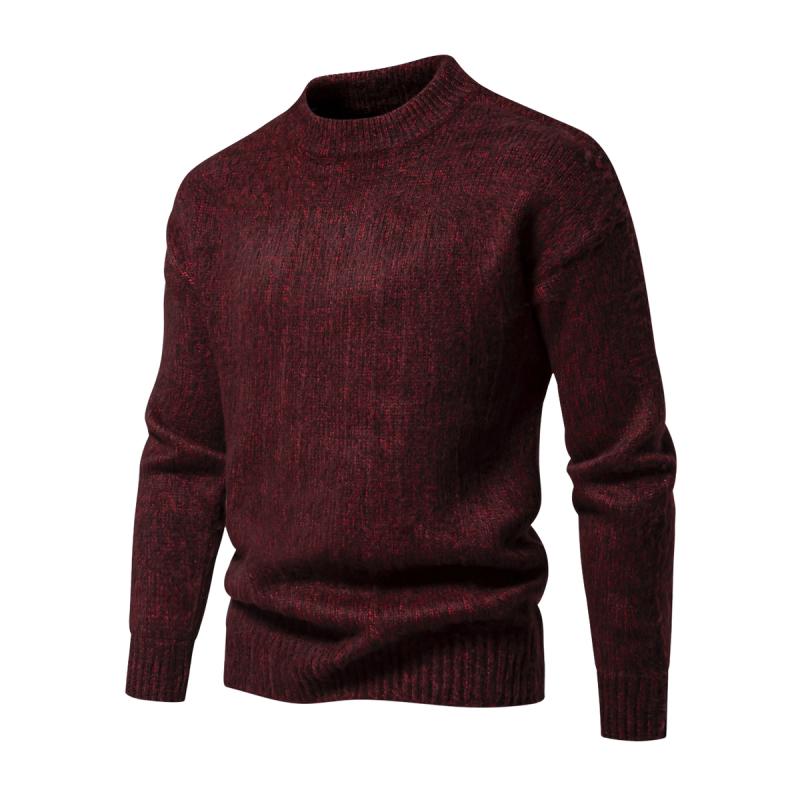 Street-Wave Wool Knit Sweater Men's Classic Design Warm And Comfortable Everyday Essential
