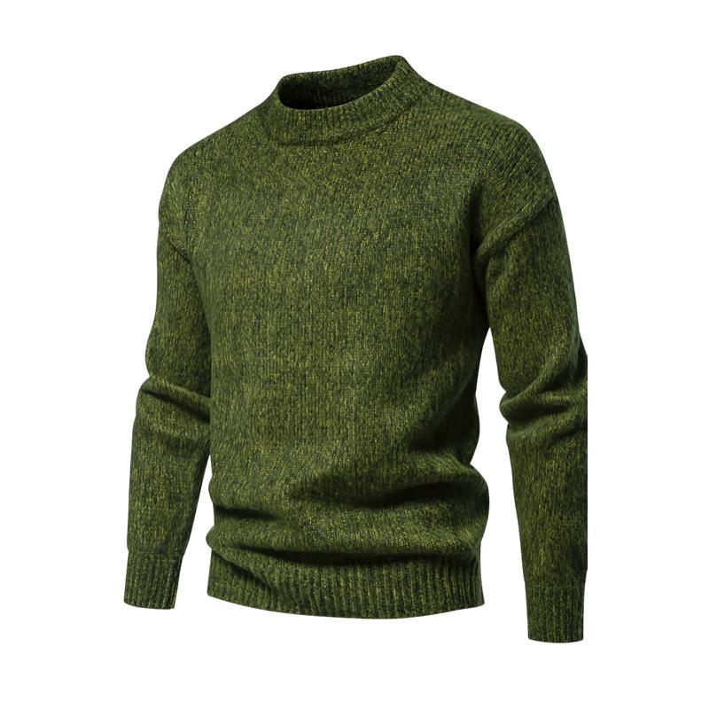 Street-Wave Wool Knit Sweater Men's Classic Design Warm And Comfortable Everyday Essential