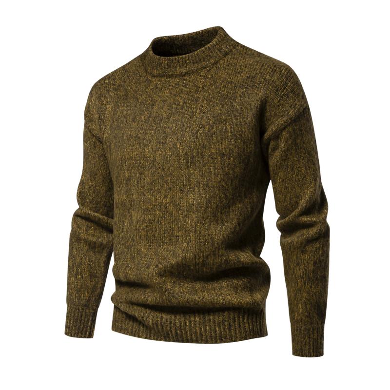 Street-Wave Wool Knit Sweater Men's Classic Design Warm And Comfortable Everyday Essential