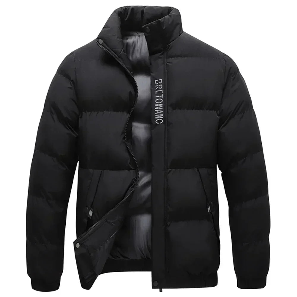 Street-Wave Waterproof Puffer Jacket For Men Windproof Insulated AllWeather Outerwear