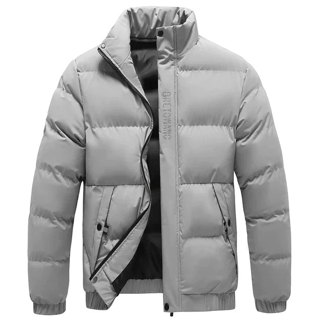 Street-Wave Waterproof Puffer Jacket For Men Windproof Insulated AllWeather Outerwear