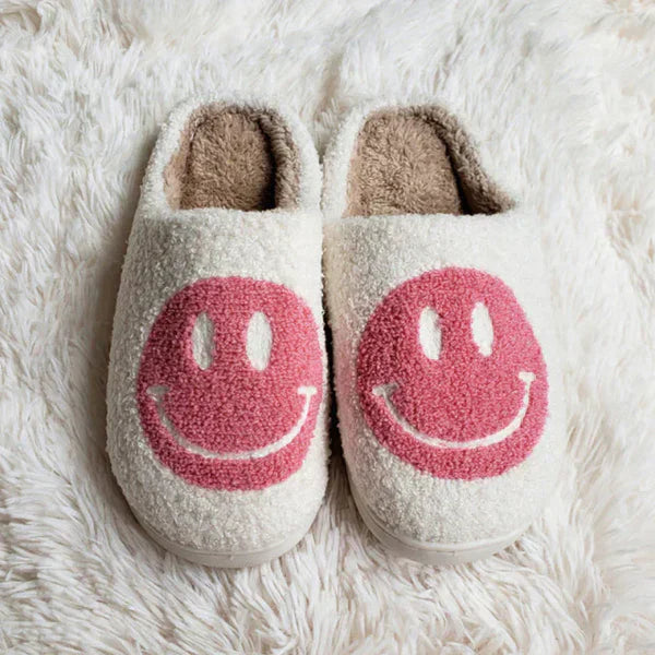 Street Wave Smiley Face Slippers Warm Cozy Budget Friendly Comfort For Budget Conscious Homebodies