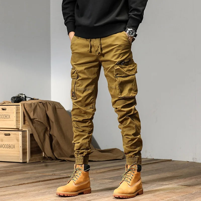 Streetwave Cargo Pants Men Lightweight Breathable Summer With Drawstring Waist And Cargo Pockets