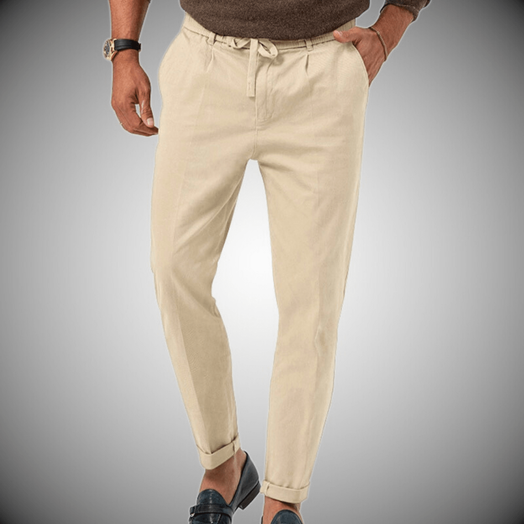 Karlmann Premium Linen Pants For Summer Breathable Comfortable Men Trousers Street Wave