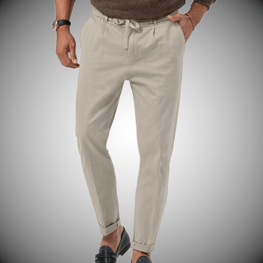Karlmann Premium Linen Pants For Summer Breathable Comfortable Men Trousers Street Wave