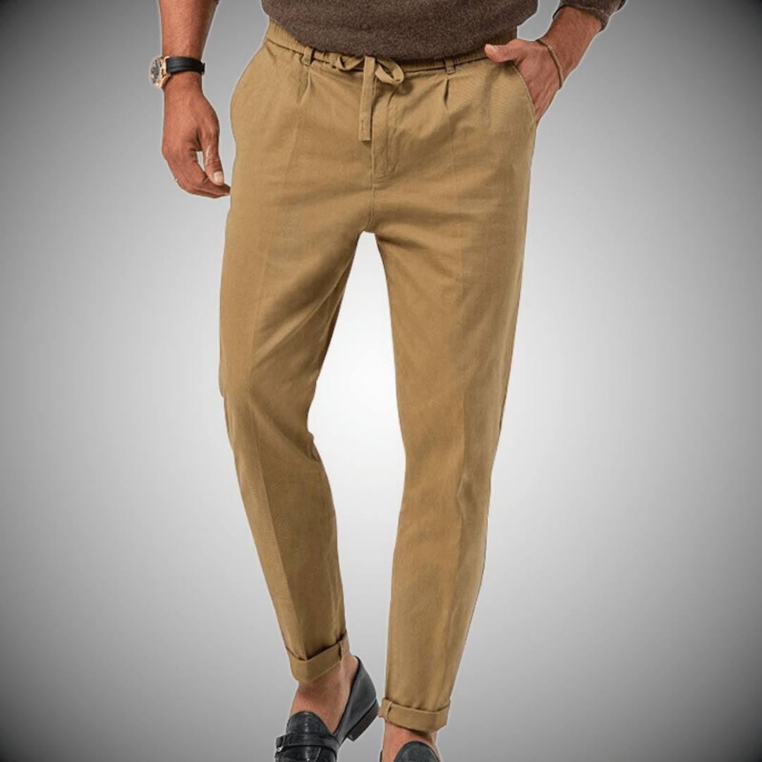 Karlmann Premium Linen Pants For Summer Breathable Comfortable Men Trousers Street Wave