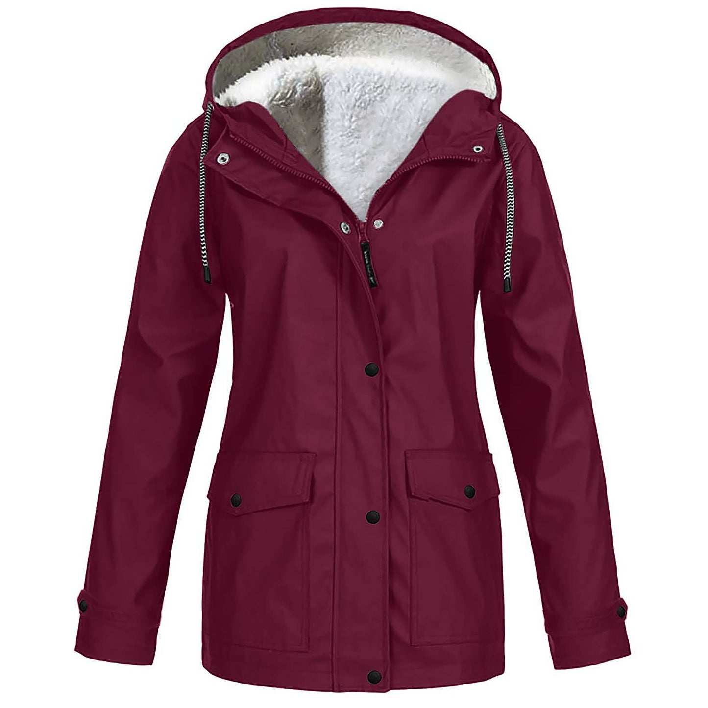 Street-Wave Womens Winter Coat Parka With Faux Fur Hood Insulated Warm Coat For Women