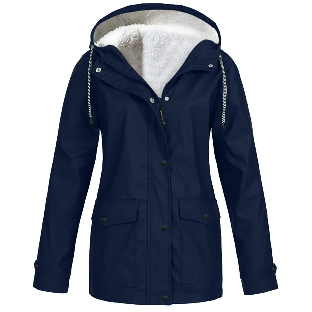 Street-Wave Womens Winter Coat Parka With Faux Fur Hood Insulated Warm Coat For Women