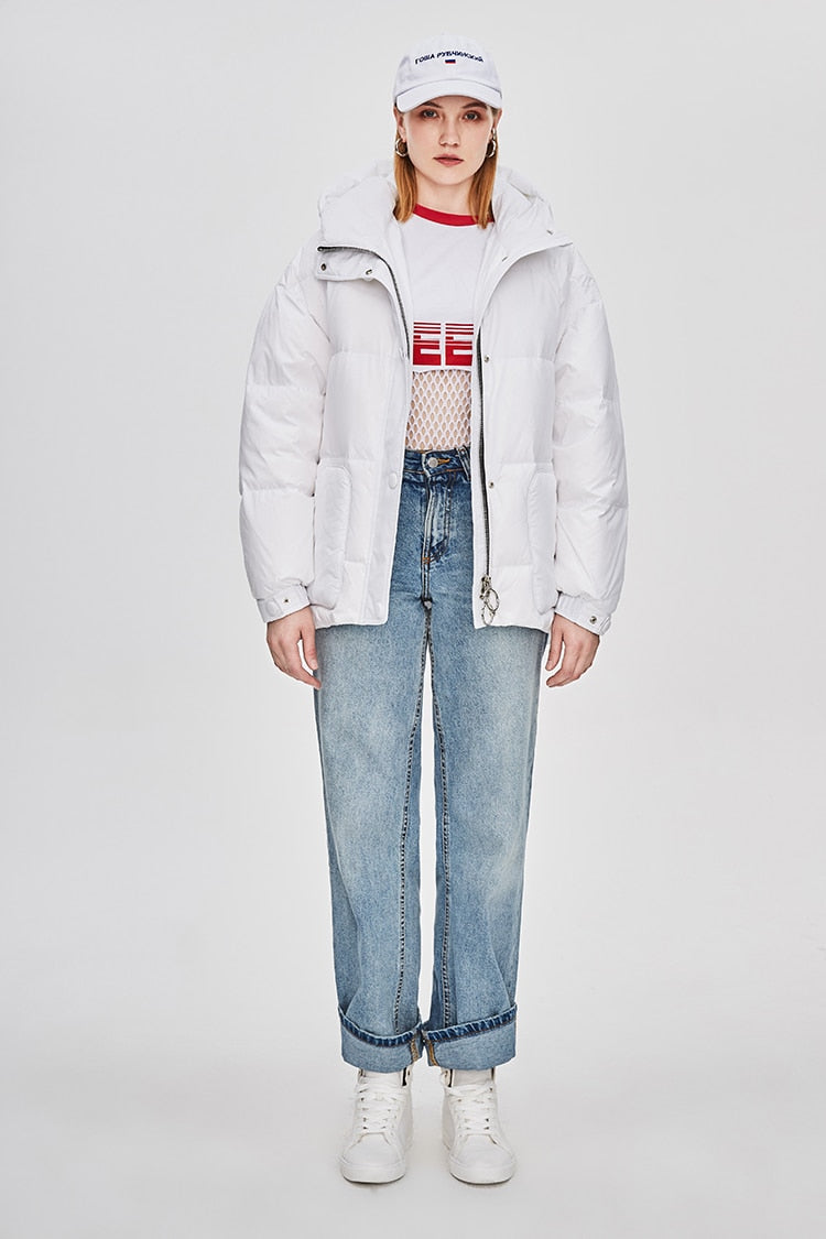 Streetwave Womens Puffer Jacket With Belt Street Chic Warm Tailored Fit Insulated For Cold Weather Everyday Style