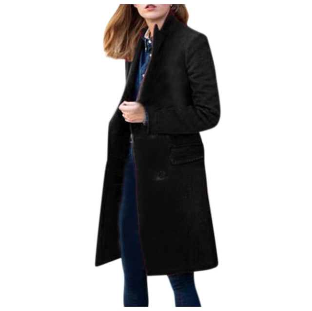 Street-wave Womens Winter Coat Camel Wool Long Coat For Modern Women Elegant And Cozy