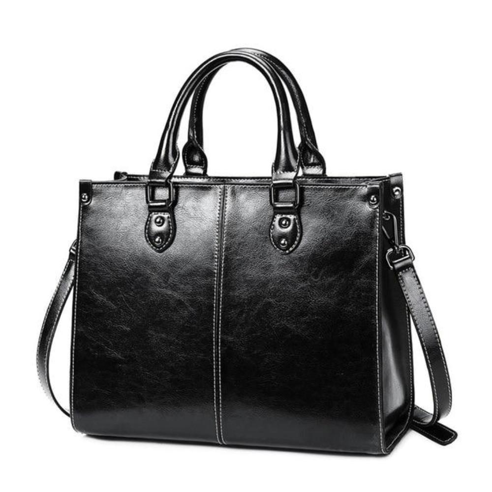 Street-Wave Sally Leather Handbag For Busy Women Structured