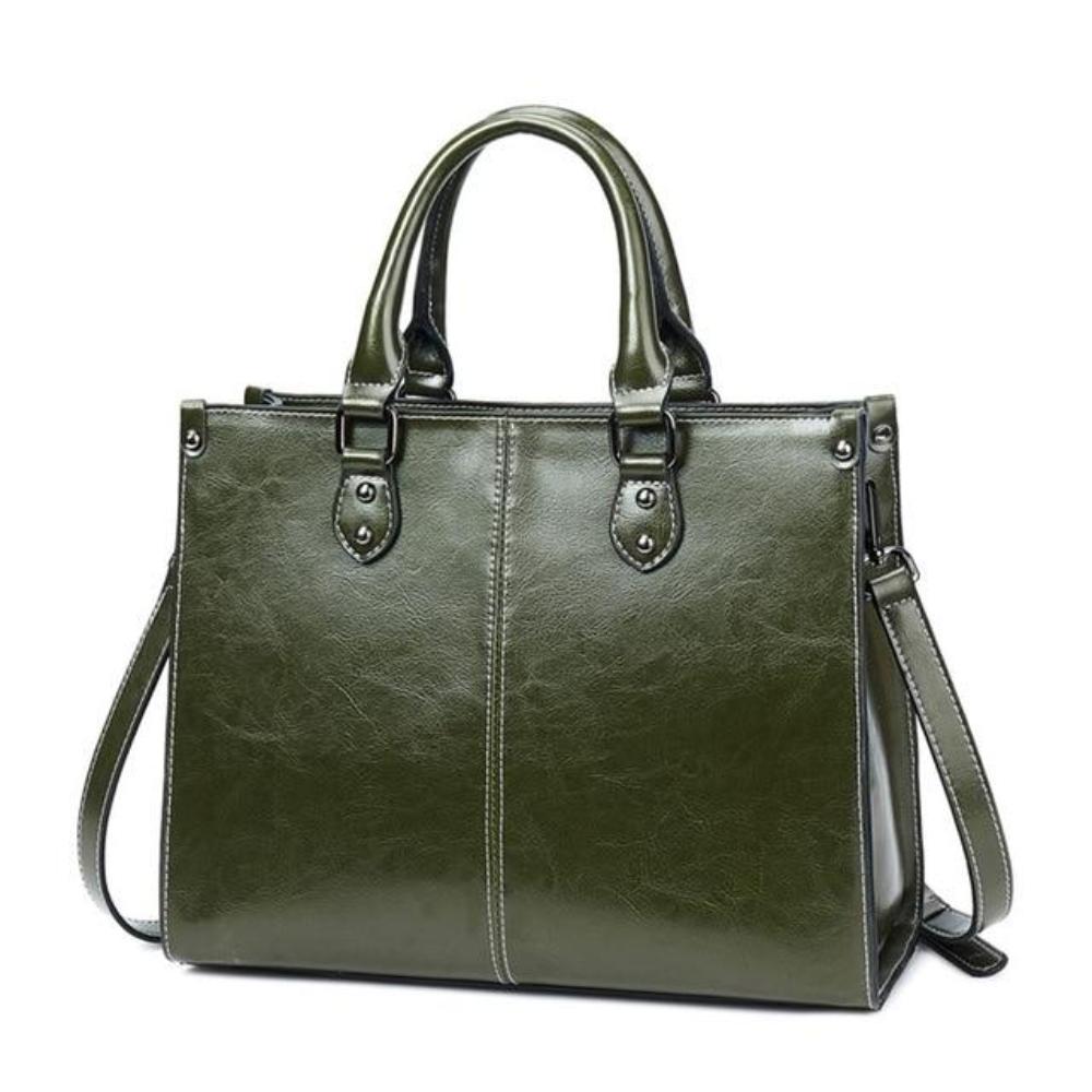 Street-Wave Sally Leather Handbag For Busy Women Structured