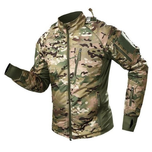 Street Wave Waterproof Camouflage Jacket For Men Tactical Weatherproof Outerwear