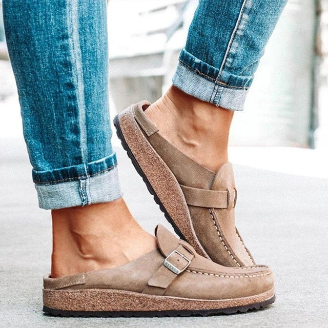 Redio Orthopedic Cork Sandals For Women With Ergonomic Footbed And All Day Comfort