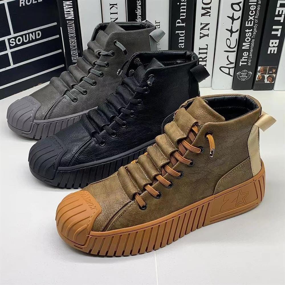 Street-Wave Outdoor Hiking Boots For Men All Terrain Comfort Rugged Style For Outdoor Enthusiasts