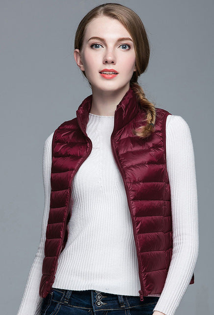 Streetwave Sleeveless Down Vest For Women Lightweight Warm Layering Style Overlay For Everyday Chic