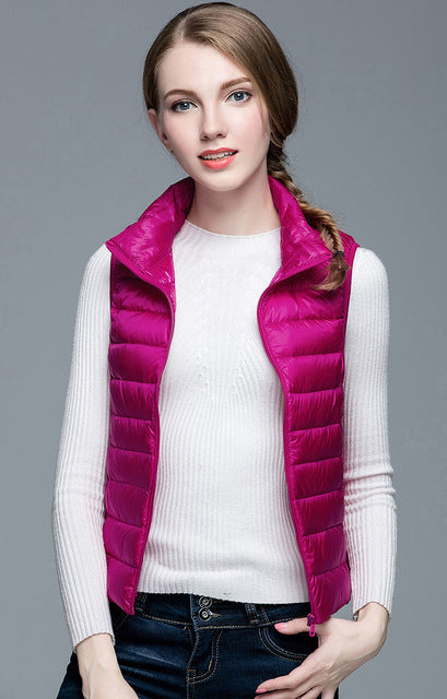 Streetwave Sleeveless Down Vest For Women Lightweight Warm Layering Style Overlay For Everyday Chic