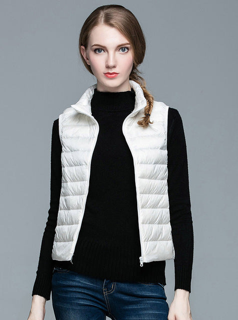 Streetwave Sleeveless Down Vest For Women Lightweight Warm Layering Style Overlay For Everyday Chic