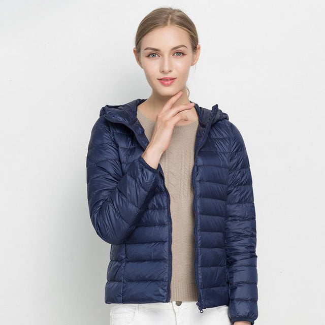 Street-Wave Lightweight Down Jacket Urban Chic For Women Warmth And Comfort For Everyday Street Style