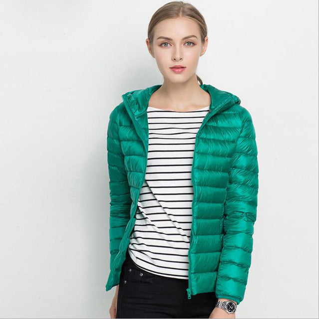 Street-Wave Lightweight Down Jacket For Women Urban Chic Warmth And Comfort Perfect For Outdoor Wear