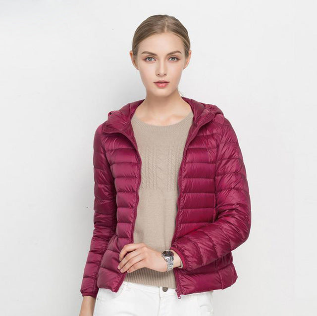 Street-Wave Lightweight Down Jacket Urban Chic For Women Warmth And Comfort For Everyday Street Style