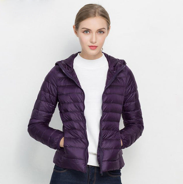Street-Wave Lightweight Down Jacket For Women Urban Chic Warmth And Comfort Perfect For Outdoor Wear