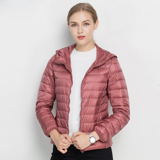 Street-Wave Lightweight Down Jacket Urban Chic For Women Warmth And Comfort For Everyday Street Style