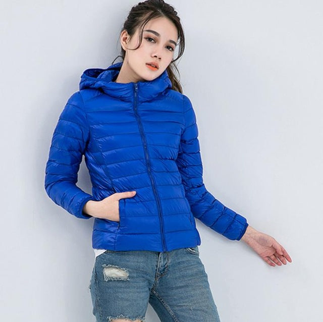 Street-Wave Lightweight Down Jacket For Women Urban Chic Warmth And Comfort Perfect For Outdoor Wear