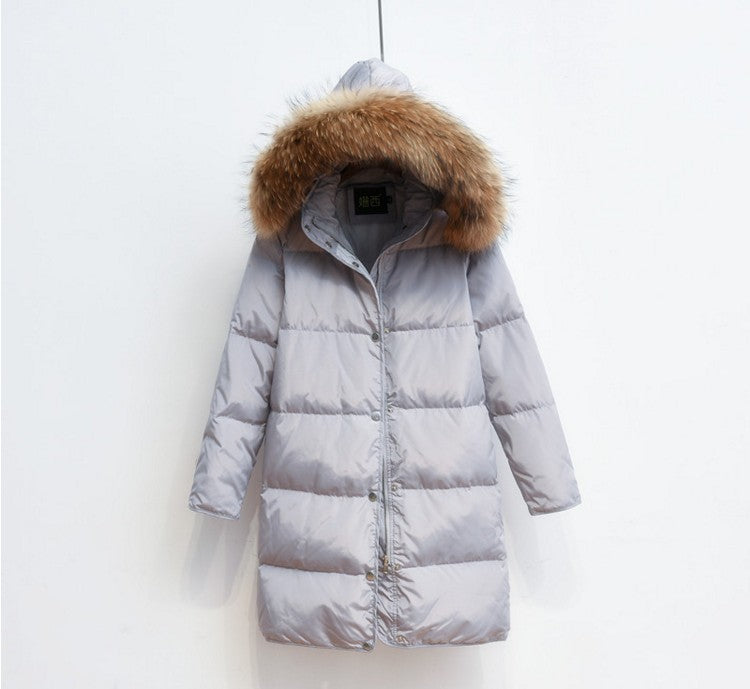 Street Wave Arctic Luxe Long Down Coat For Women With Detachable Fur Hood Premium Warmth