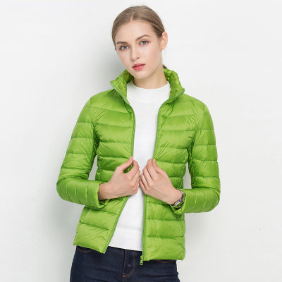 Street-wave Chic Light Down Jacket For Women, Lightweight Warmth, Modern Puffer Jacket