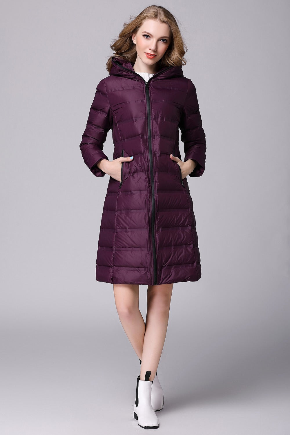Street-wave Seamless Long Down Coat For Women Elegant Lightweight Puffer Jacket Premium Warmth