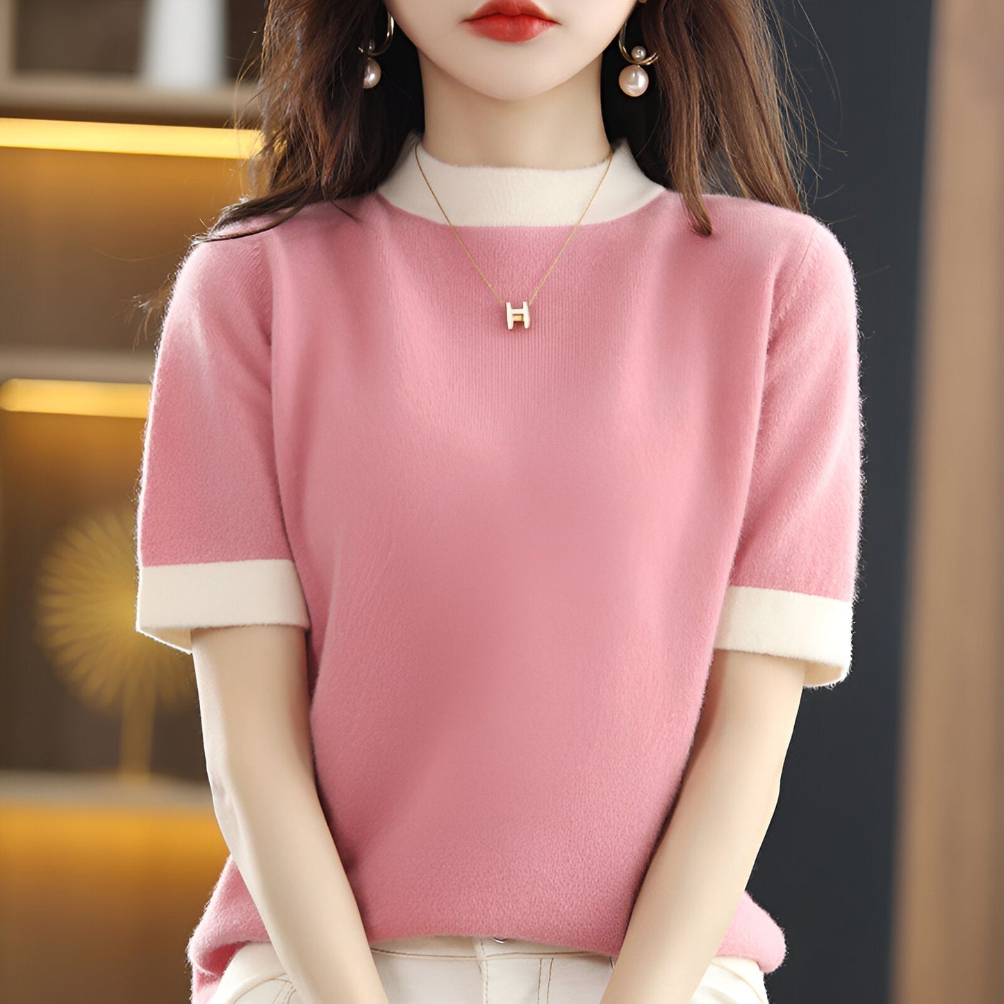Street Wave Cashmere Half Turtleneck Pullover For Women Effortless Chic And Lightweight Comfort