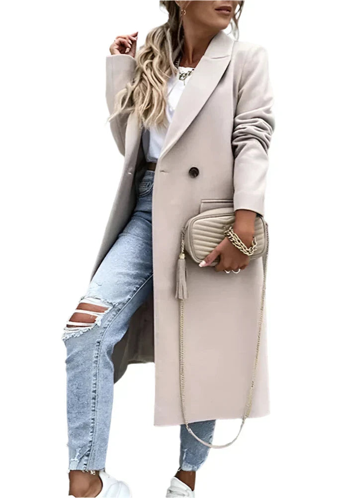 Streetwave Womens Long Winter Coat With Tailored Silhouette For Timeless Warmth Always