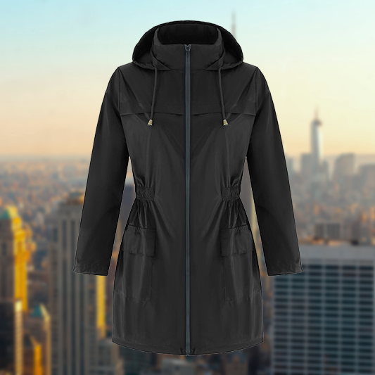 Street-wave Womens Waterproof Outdoor Rain Jacket With Windproof Design And Comfortable Fit