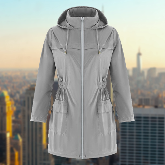 Street-wave Womens Waterproof Outdoor Rain Jacket With Windproof Design And Comfortable Fit
