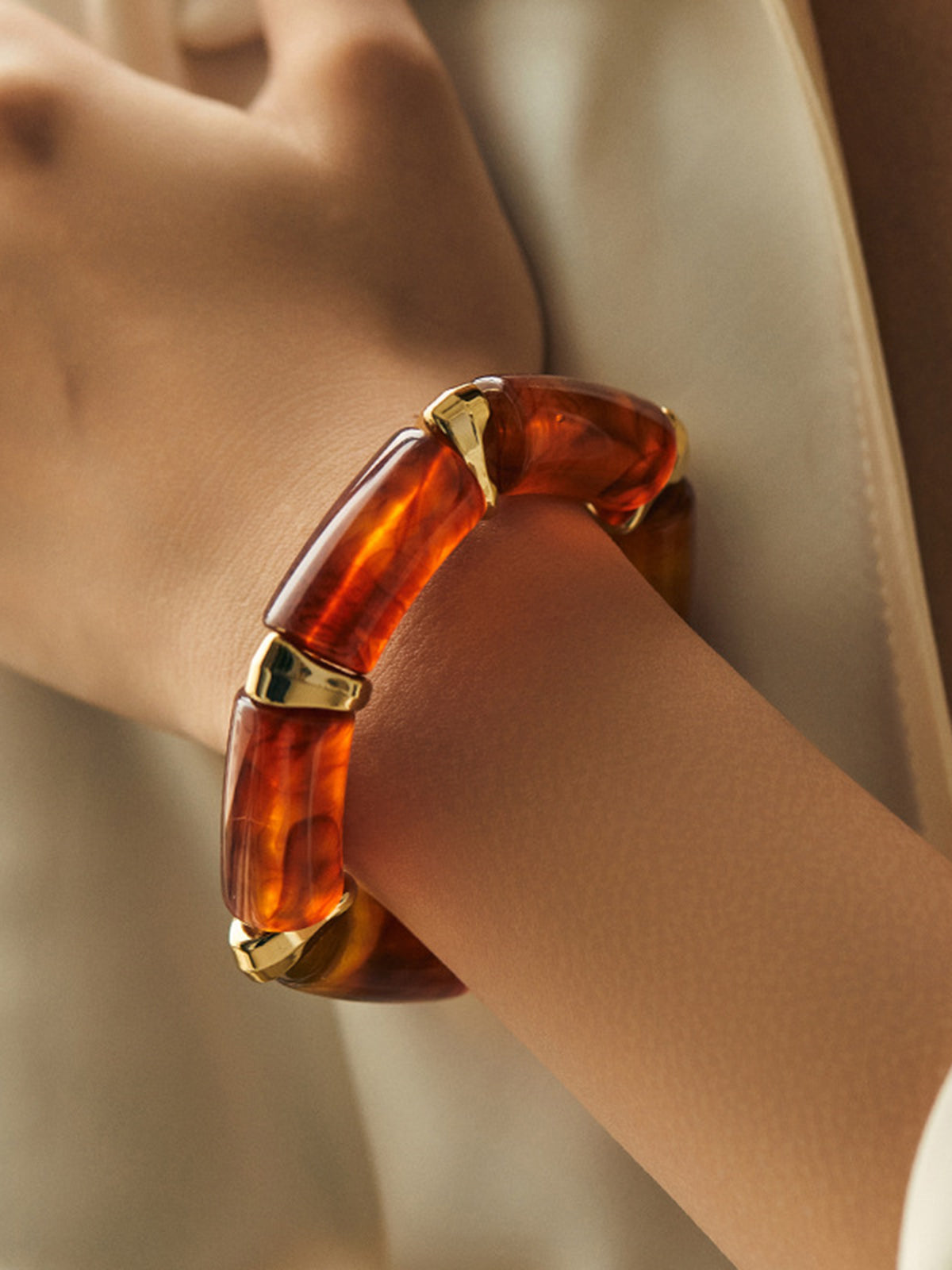 Resin Link Cuff Bracelet - Street-Wave