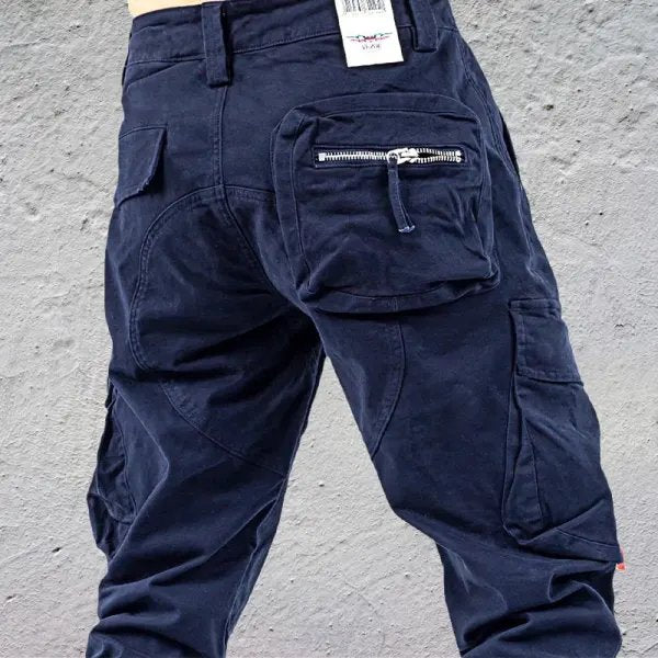 Street-Wave Mens Cargo Pants Retro Summer Style Lightweight Breathable Comfort With Cargo Pockets
