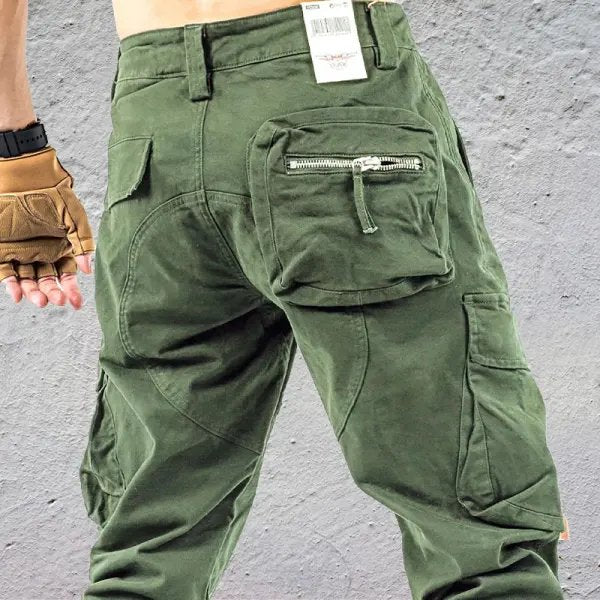 Street-Wave Mens Cargo Pants Retro Summer Style Lightweight Breathable Comfort With Cargo Pockets