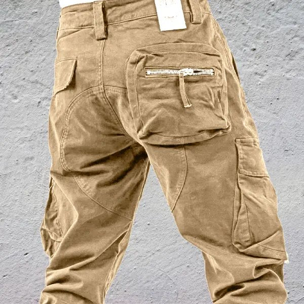 Street-Wave Mens Cargo Pants Retro Summer Style Lightweight Breathable Comfort With Cargo Pockets
