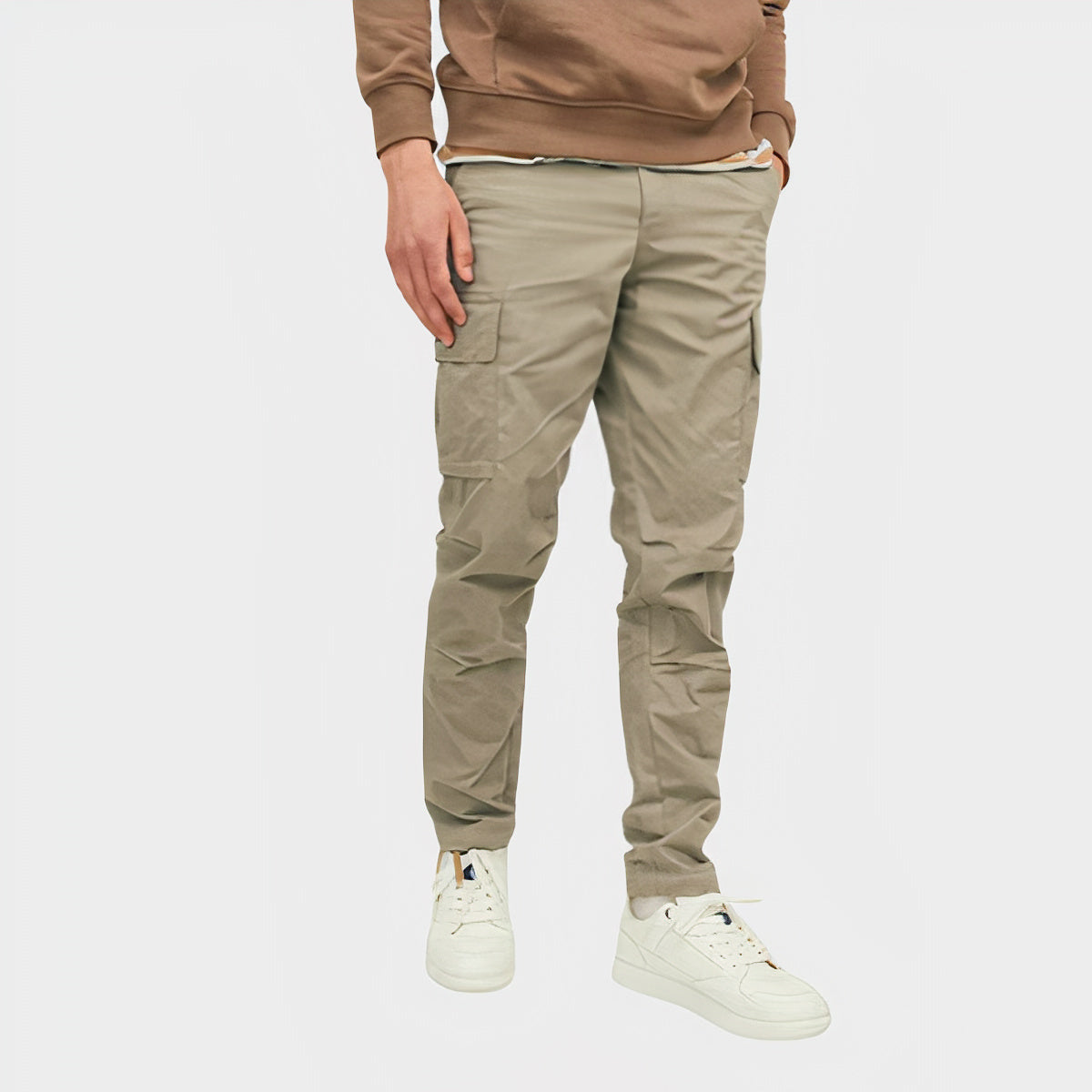 Street Wave Durable Cargo Pants For Men With Rugged Comfort And Multi Pocket Utility