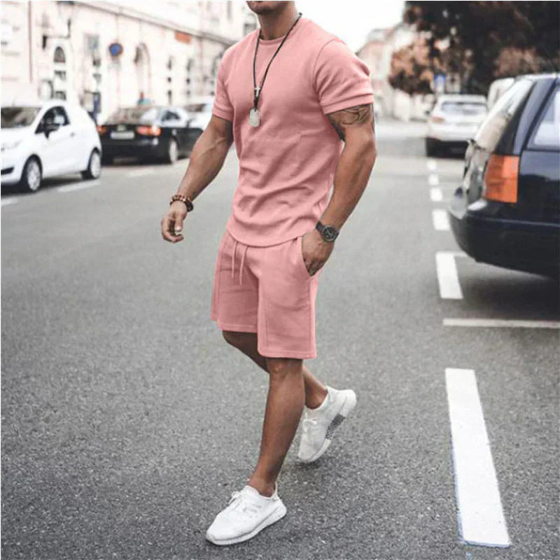 Street Wave Mens Two Piece Suit Set Elegant All Day Comfort For Style Conscious Men
